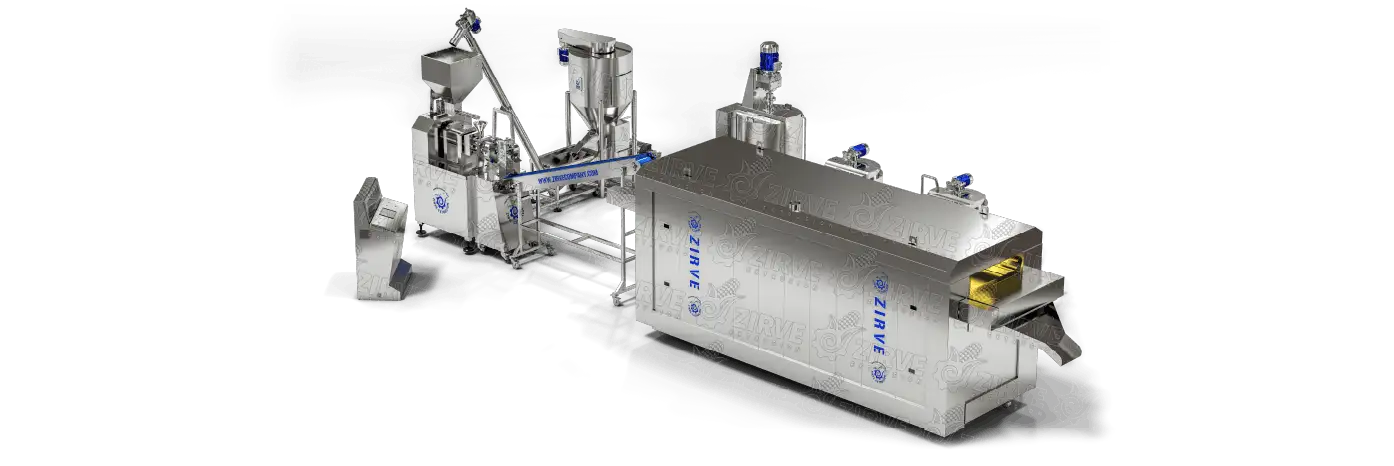 STUFFED CORN CHIPS PRODUCTION LINE LCK160-E